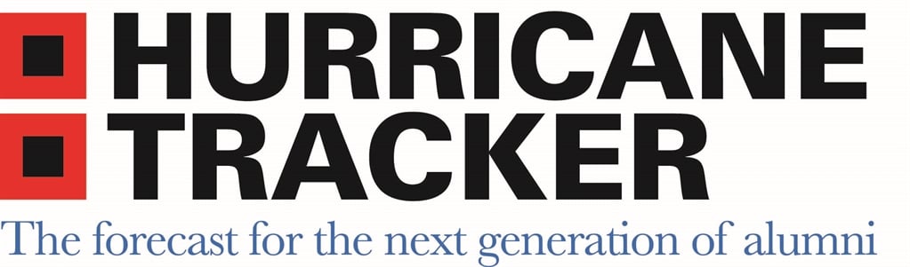 Hurricane Tracker logo - forecasting the next generation of TU alumni